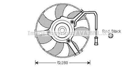 Вентилятор, охлаждение двигателя AVA COOLING AI7504