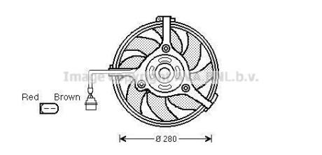 Вентилятор радиатора охлаждения AVA COOLING AI7510