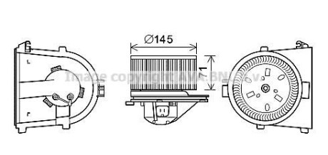 Двигатель вентиляции салона AVA COOLING AI8376