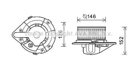 Двигатель вентиляции салона AVA COOLING AI8501