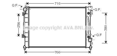 Радиатор охлаждения двигателя AVA COOLING AIA2157