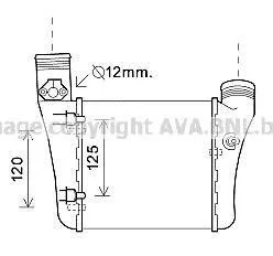 Интеркулер AVA COOLING AIA4333