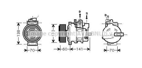Компрессор кондиционера AVA COOLING AIAK271