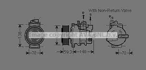 Компресор AVA COOLING AIAK330 (фото 1)