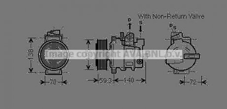 Компресор AVA COOLING AIAK330 (фото 1)