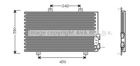 Радиатор кондиционера (Конденсатор) AVA COOLING AL5063