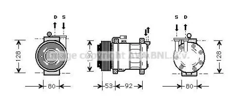 Компрессор кондиционера AVA COOLING ALAK009