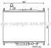 Радиатор охлаждения двигателя AVA COOLING AUA2225 (фото 1)