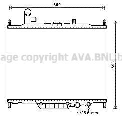 Радиатор охлаждения двигателя AVA COOLING AUA2225