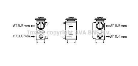 Клапан расширительный кондиционера AVA COOLING BW1240
