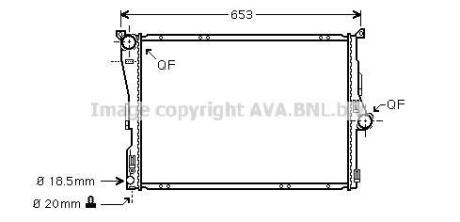 Радиатор охлаждения двигателя AVA COOLING BW2304