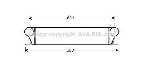 Интеркулер AVA COOLING BW4253
