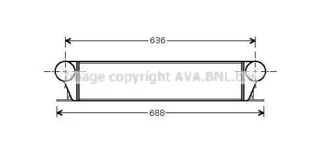 Интеркулер AVA COOLING BW4253