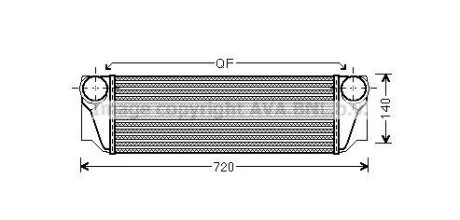 Интеркулер AVA COOLING BW4413
