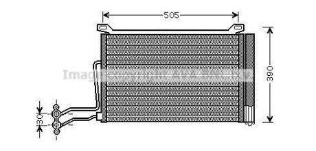 Радиатор кондиционера (Конденсатор) AVA COOLING BW5264D