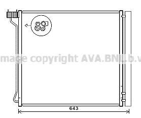 Радиатор кондиционера (Конденсатор) AVA COOLING BW5474D