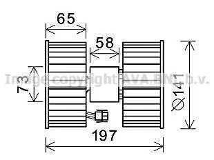 Двигатель вентиляции салона AVA COOLING BW8483
