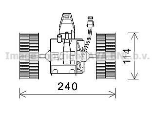 Компресор салону AVA COOLING BW8491