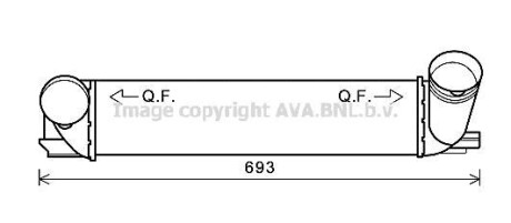 Интеркулер AVA COOLING BWA4473