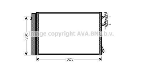 Радиатор кондиционера (Конденсатор) AVA COOLING BWA5295D