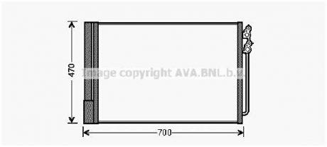 Радіатор кодиціонера AVA COOLING BWA5370D