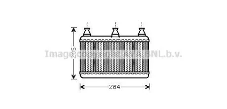 Теплообмінник, система опалення салону CLEVER FIT AVA COOLING BWA6341