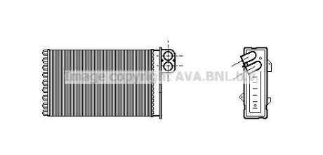 Радиатор отопителя салона AVA COOLING CN6191