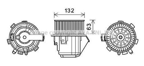 Двигатель вентиляции салона AVA COOLING CN8298