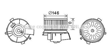 Двигатель вентиляции салона AVA COOLING CN8300