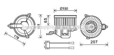 Вентилятор салону AVA COOLING CN8511