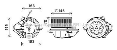 Двигатель вентиляции салона AVA COOLING CN8515