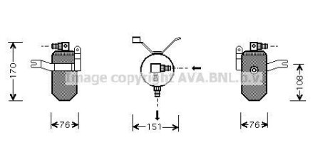 Осушитель кондиционера AVA COOLING CND184