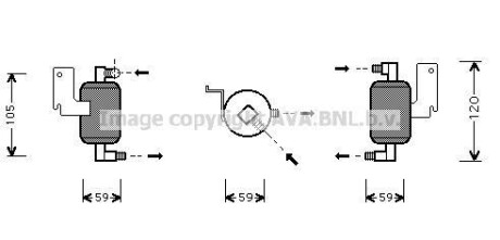 Осушитель кондиционера AVA COOLING CND186