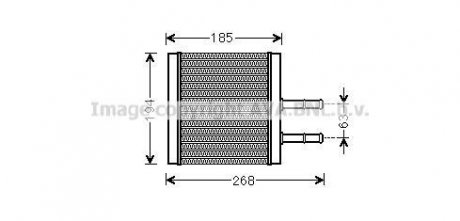 Теплообменник, Система отопления салона AVA COOLING CTA6042 (фото 1)