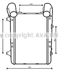 Интеркулер AVA COOLING DF4056