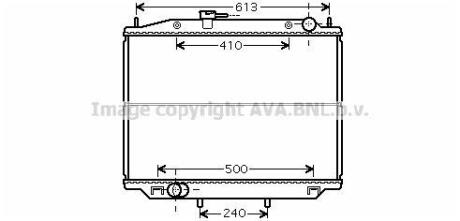 Радиатор охлаждения двигателя AVA COOLING DN2265
