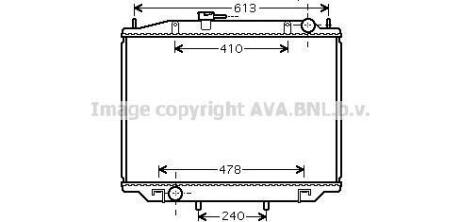 Радиатор охлаждения двигателя AVA COOLING DN2300