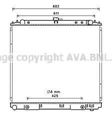 Радиатор охлаждения двигателя AVA COOLING DN2399