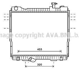 Радиатор охлаждения двигателя AVA COOLING DN2418