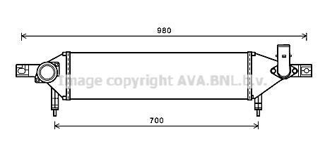 Интеркулер AVA COOLING DN4409