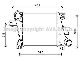 Охладитель наддувочного воздуха AVA COOLING DN4412