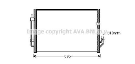 Фото радіатор кодиціонера AVA COOLING DN5331 Радіатор кодиціонера AVA COOLING DN5331