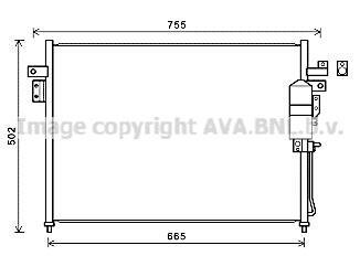 Радиатор кондиционера (Конденсатор) AVA COOLING DN5404D
