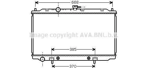 Радіатор, Система охолодження двигуна CLEVER FIT AVA COOLING DNA2218 (фото 1)
