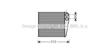 Радиатор отопителя салона AVA COOLING DNA6256
