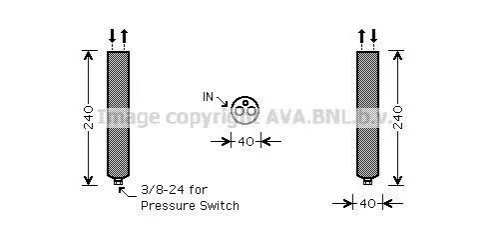 Осушувач, Система кондиціонування повітря AVA COOLING DND267 (фото 1)