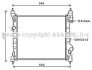 Радиатор охлаждения двигателя AVA COOLING DWA2141 (фото 1)