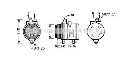 Компрессор кондиционера AVA COOLING DWAK079