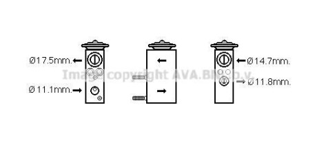 Клапан расширительный кондиционера AVA COOLING FD1462