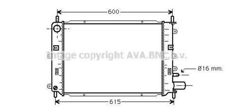 Радиатор охлаждения двигателя AVA COOLING FD2152